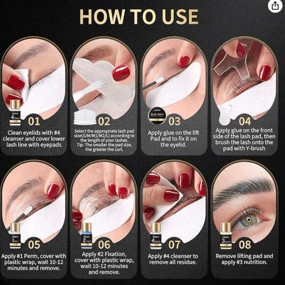 Wugoyu Lash & Brow Professional Eyelash Lift Kit Eyebrow Lamination Kit - Picture 5 of 7